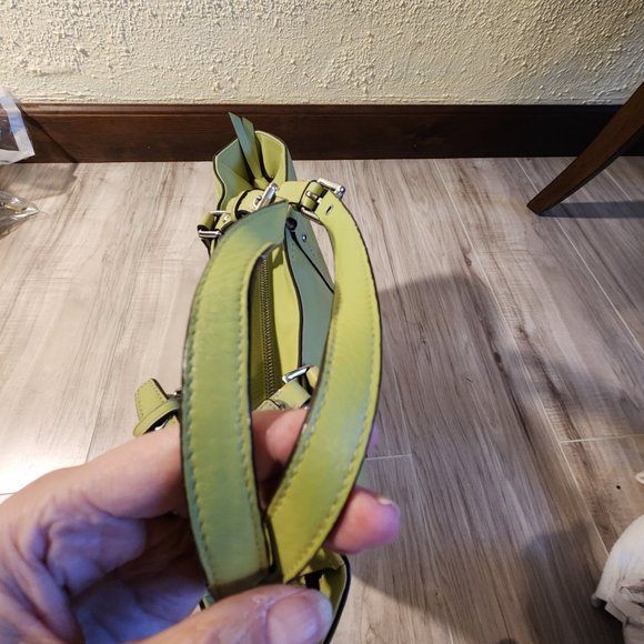 Coach Gallery East/West Green Leather Tote Bag Purse - Picture 4 of 12